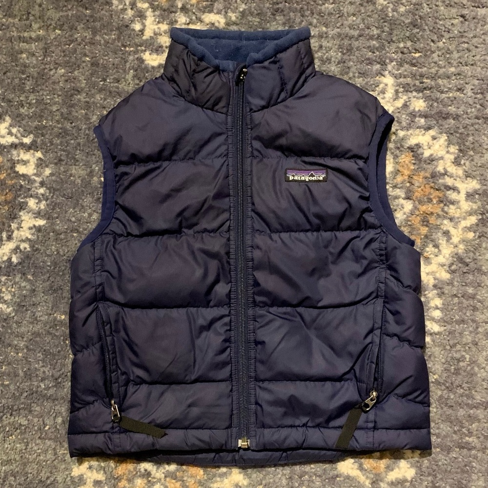 Patagonia Kids Navy Blue Puffer Vest